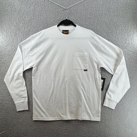 Drew House Long Sleeve Shirt Pocket & Maple Leaf Graphic White Size Small NWT - Picture 2 of 10